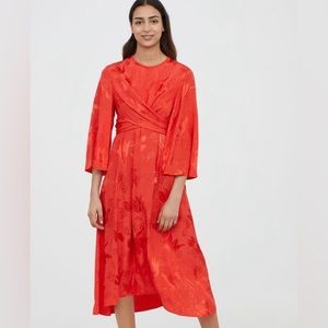 COPY - h&m jacquard midi dress